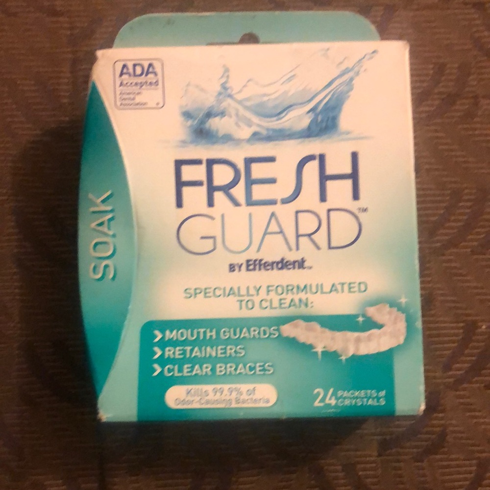 Freshguard soak for mouth guard